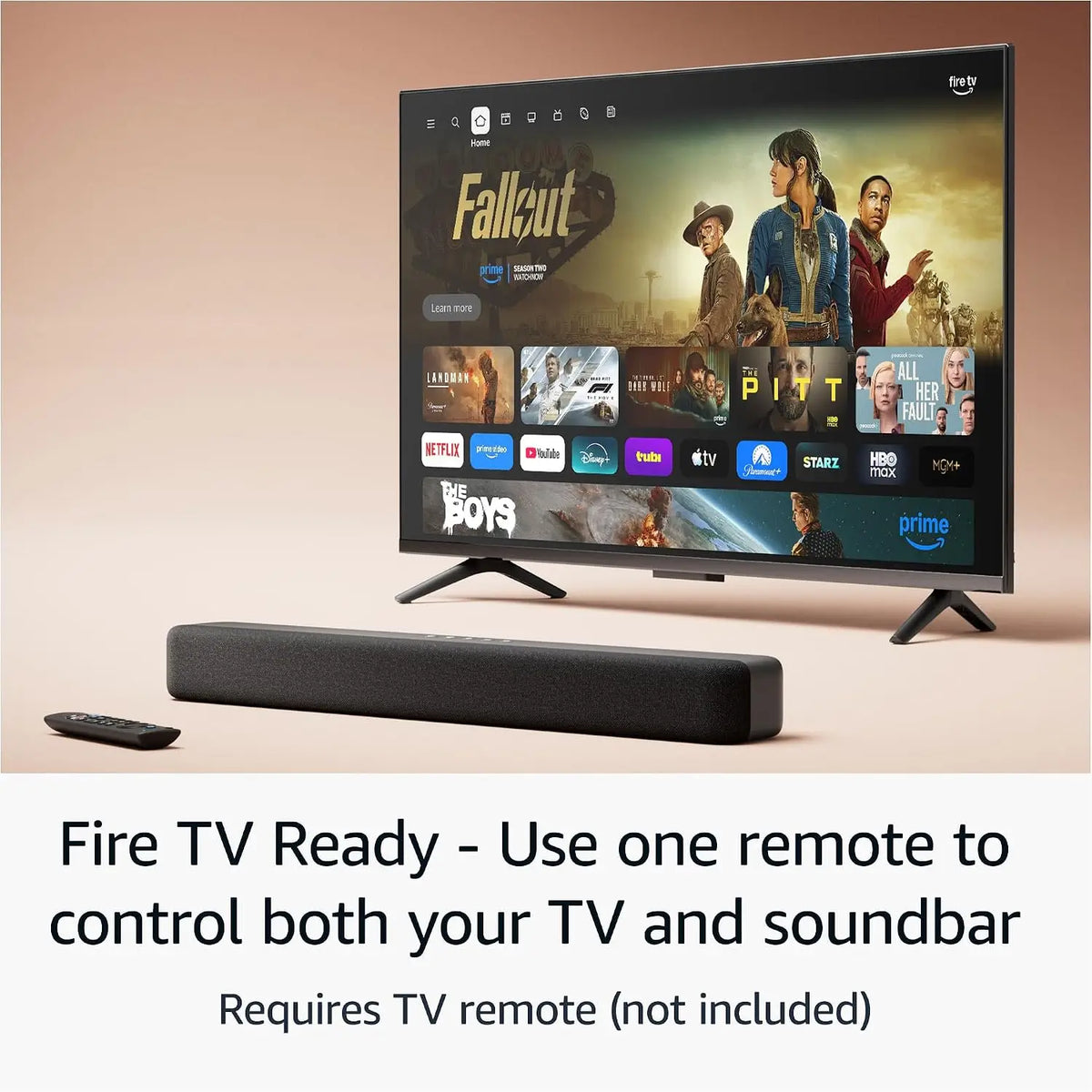 Firestore TV Soundbar – Compact 2.0 Speaker with DTS Virtual:X