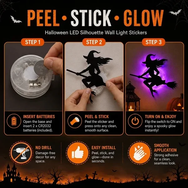 ⚡ LAST CHANCE! 60% OFF Ends Tonight – Halloween LED Wall Lights